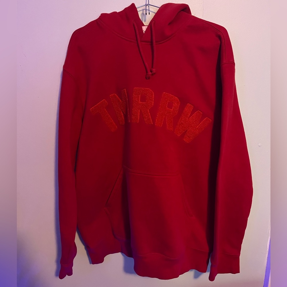 Mens H&M TMRW Red Hoodie